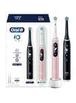 Oral-B Io6 Black Lava And Pink Sand Electric Toothbrush Duo Pack