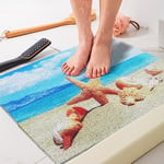 LY4U Tapis de Bain Anti-moisissure pour l'extérieur, Tapis de Bain Antidérapant pour Enfants, Tapis de Salle de Bain en Loofah pour Les Surfaces Glissantes et Les Zones Humides