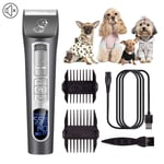 BCXGS USB Tondeuse Chien Chat Professionnel, Tondeuse Animaux Electrique Silencieuse Rechargeable sans Fil pour Toilettage De Chien