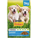 Friskies Purina Vitafit Junior Nourriture pour Chien, Chiot, Junior, bébé au Poulet, 4 Sacs de 3 kg