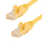 StarTech.com Câble réseau Cat6 Gigabit UTP sans crochet de 15m - Cordon Ethernet RJ45 anti-accroc - M/M - Jaune (N6PATC15MYL)