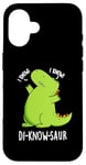 Coque pour iPhone 16 Jeu de mots drôle de dinosaure Di-know-saur