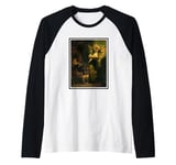 Rembrandt, The Archangel Raphael Leaving Tobias' Family Raglan Baseball Tee