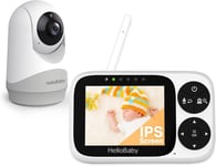 HelloBaby Baby Monitor with Camera and Night Vision, 3.2" IPS Screen Hb6233 