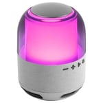 Mars Gaming MS-FLOW, Enceinte Bluetooth Portable 15W, Orbilight RGB 360°, 57mm DeepBass Driver, Bluetooth 5.3 et MicroSD, Blanc