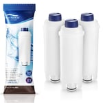 3 x Water Filter Cartridges for DeLonghi DLSC002, SER3017 Coffee Machine Filter