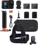 GoPro HERO13 Black Accessory Bundle + GoPro HeadStrap / QuickClip FA13 Mount