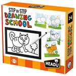 HEADU | Step by Step Drawing School - assemble the sequences and learn to draw animals | Educational Games & Puzzles | Arts & Crafts | Ages 3-6 years