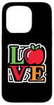 Coque pour iPhone 15 Pro Apple Love - Amateur de fruits de pomme coloré vintage