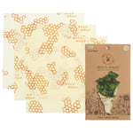 Bee's Wrap Naturligt Folie Multi-pack - Honeycomb, 3 st