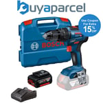 Bosch 18v GSB 18V-55 Brushless Combi Hammer Drill - 1 x 5.0ah Battery + L Case