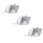 Litecraft 3 Pack 150w White Floodlight Security Modern Outdoor Ip54 Garden Light