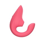 Womanizer Blend Dual Stimulator Rabbit Vibrator - Pleasure Air Clitoral Suction Stimulation - 2in1 G Spot Vibe & Clit Sucker Sex Toy - Adult Toy for Women & Couples - Waterproof & Rechargeable - Rose