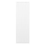 Radiateur à Colonne Ovale 1800mm x 600mm, Chauffage Moderne Vertical à Tube Ovale en Acier au Carbone Blanc Brillant, Cuisine Salon Salle de Bain [Brosse, Attaches Murales & Supports INCLUS]