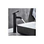 Robinet de Salle de Bain, Robinet de lavabo Noir, Robinet de Haute Qualité, Robinet lavabo Salle de Bain eau Froide et Chaude Disponible,Adapté pour