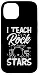 Coque pour iPhone 14 J'enseigne aux stars du rock un professeur de musique drôle