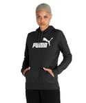 PUMA ESS Logo Hoodie FL Maillot de survêtement Mixte, Gris foncé chiné, XS