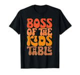 Boss Of The Kids Table Cute Fall Thanksgiving Turkey Day T-Shirt