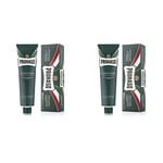 Proraso Shaving Cream Tube, 150ml, Refreshing and Toning Shaving Cream for Men with Eucalyptus Oil and Menthol, Made in Italy, Green (Pack of 2)