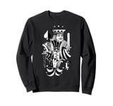 Jack Joker Playing Cards Blackwork Sweatshirt