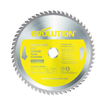 Evolution Power Tools 230TCT-60CS Circular Saw Blade (AKA Chop Saw Blade) For Cutting Stainless Steel - Carbide Tipped Metal Saw Blade Produces Virtually No Heat, Burrs or Sparks, 230 mm