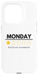 Coque pour iPhone 15 Pro Monday Would Not Recommend One Star Funny Office Blague