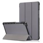 Huawei Mediapad M5 Lite 8 Tri-Fold Leather Case Grey