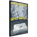 Plakat - Metropolis - 30 x 45 cm - Sort ramme