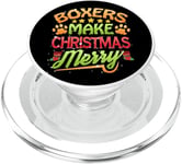 Les boxeurs Boxer Lover font de Noël un joyeux Noël PopSockets PopGrip pour MagSafe