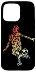 Coque pour iPhone 15 Pro Max Croquis d'un joueur de football Amoureux du football