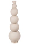 Casablanca Grand Vase décoratif, Moderne, Taille XXL, en Fer, pour Herbe de la Pampa, Fleurs, Herbe de la Pampa, Couleur : Beige, Gris, Hauteur : 112 cm