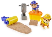 Ruben & Compagnie - PACK DE 2 FIGURINES RUBEN & MIX + ACCESSOIRES - Figurine À Collectionner - Figurine Pat Patrouille Et Sable Magique Kinetic Sand - Pat Patrouille Jouet - Jouet Enfant 3 Ans et +