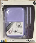 nintendo dsi - ds lite starter pack so pure sacoche stylet protege ecran violet