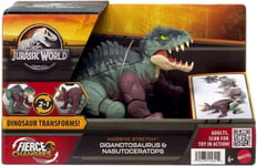 Mattel Jurassic World: Fierce Changers Massive Stretch - Giganotosaurus Nasutoceratops (HPD34)