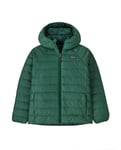 Patagonia Junior Reversible Down Sweater Hoody Conifer Green - 1st. kvar  - Alpingaraget