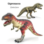 Figurines De Dinosaures Demi-Faces,Modèles De Squelette,Brachiosaure,Tricératops,Ptérosaure,Jouet De Simulation Préhistorique,10 Types - Type K