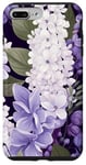 iPhone 7 Plus/8 Plus White Violet Purple Lavender Lilac Floral Botanical Flowers Case