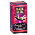 TRENDHAUS 957764 Magic Show N° 14 [Étui pour Cartes Magiques], Tours de Magie étonnants pour Enfants à partir de 6 Ans, vidéos en Ligne incluses, Rouge, Trick Nr.14