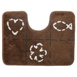 Sealskin Tack, Tapis de Contour WC, Acrylique, 45 x 60 cm, Marron