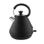 Tower Sera Pyramid Kettle with Smoked Black Trim T10079BLK (Black)