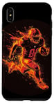 Coque pour iPhone XS Max Un joueur de football brûle comme une météorite dans le feu et les flammes