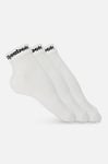 Reebok UNISEX Active Core 3 Pairs CREW SOCKS, white, L