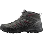 SALOMON Men's X Ultra Pioneer Mid Gore-tex Hiking shoe, Peat Quiet Shade Biking Red, 9 UK