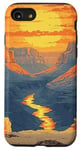 Coque pour iPhone SE (2020) / 7 / 8 Grand Canyon At Dawn Vintage Paysage graphique