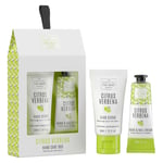 Scottish Fine Soaps Citrus Verbena Scented Hand/Nail Cream & Scrub Care Duo Set