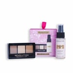 Set de Maquillage Revolution Make Up Mini Contour & Glow 2 Pièces