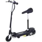 HOMCOM Kids Foldable Powered Scooter 120W w/ Adjustable Seat and Brake, Black