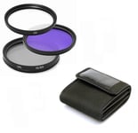 55mm Filter Set UV CPL & FLD for Sony 18-55mm 18-70mm 55-200mm 75-300mm