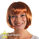 Adults Ginger Bob Wig Fancy Dress Costume Accessory Tv Presenter Film Book