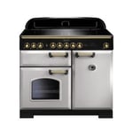 Rangemaster CDL100EIRP/B Classic Deluxe 100 Induction Range Cooker – Royal Pearl & Brass